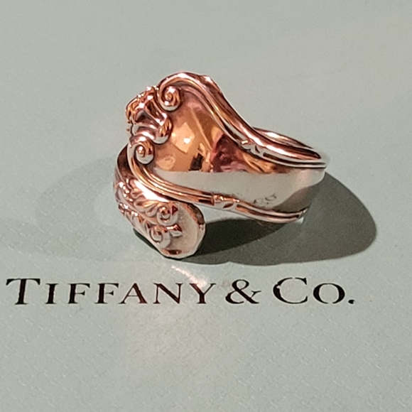 1961 Tiffany & Company Provence Spoon Ring in Sterling Silver #5 Vintage - Picture 3 of 15